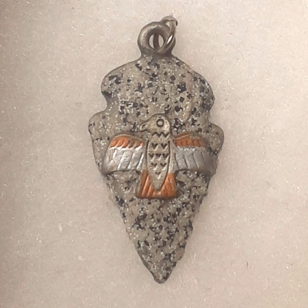 Arrowhead medallion for a necklace